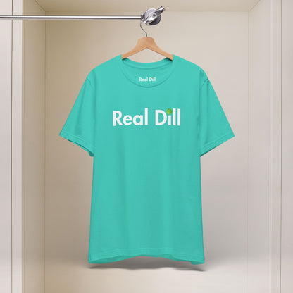green i'm kind of a big dill pickleball shirt – hanging front view