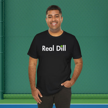 black men's sarcastic pickleball shirt – i'm kind of a big dill front view